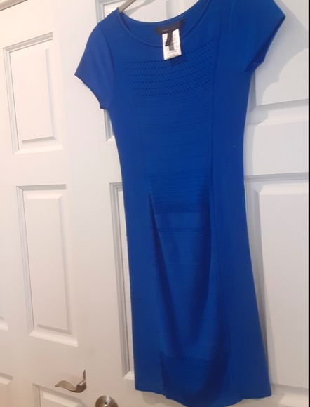 BCBG Maxazria Bandage Electric Blue Dress S - Picture 2 of 12